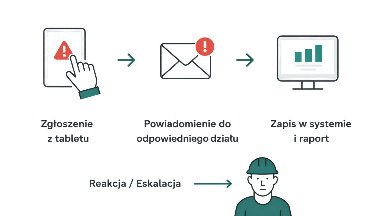 Jak działa system ANDON – eskalacja problemów produkcyjnych krok po kroku