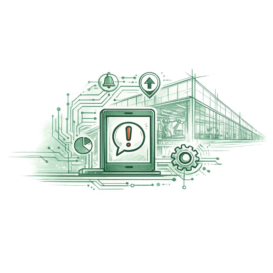 ANDON system – real-time production issue escalation and response