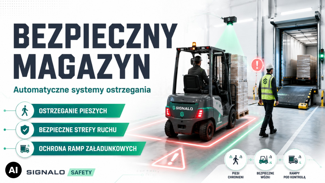 System IPAS zwiększający bezpieczeństwo pieszych, wózków widłowych i ramp załadunkowych w magazynie