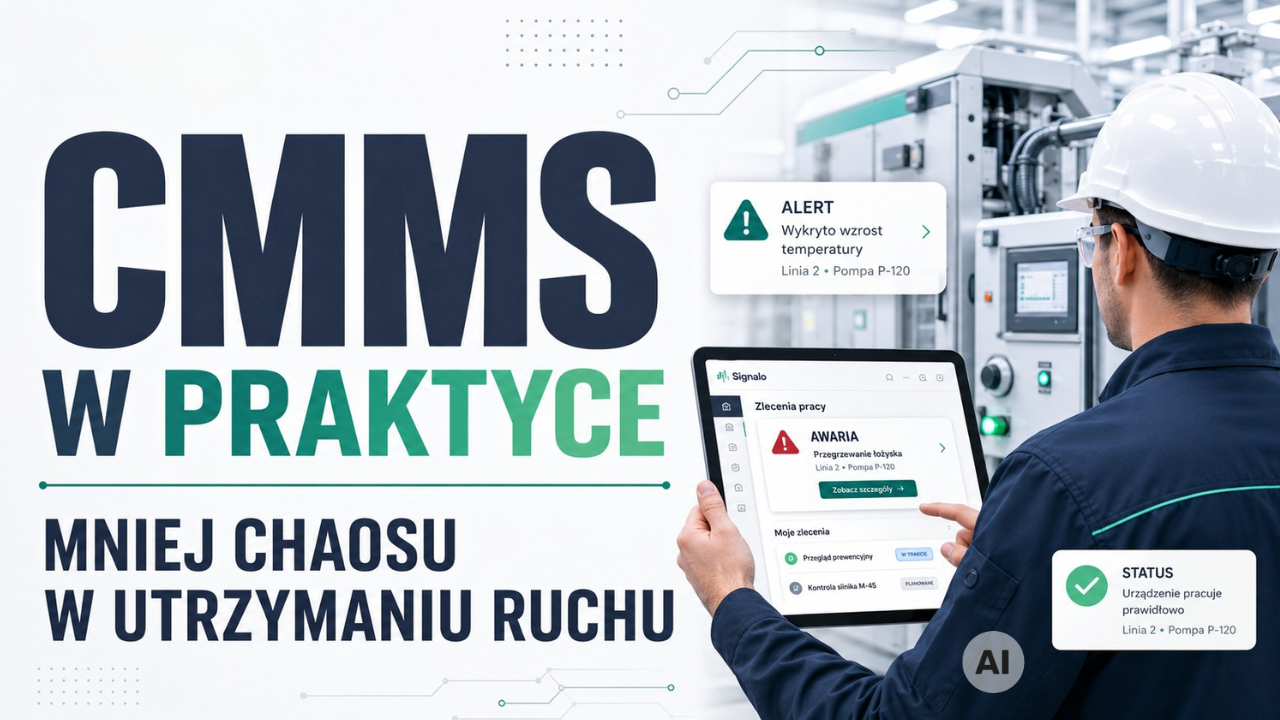 System CMMS Signalo – zarządzanie utrzymaniem ruchu, awariami, przeglądami i zapobieganie przestojom w produkcji